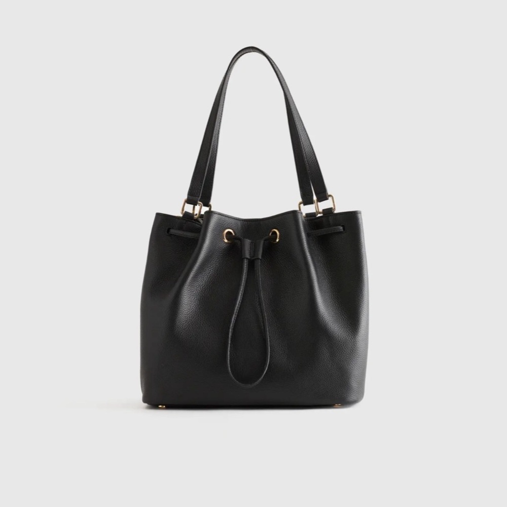 Quince Leather Bucket Bag